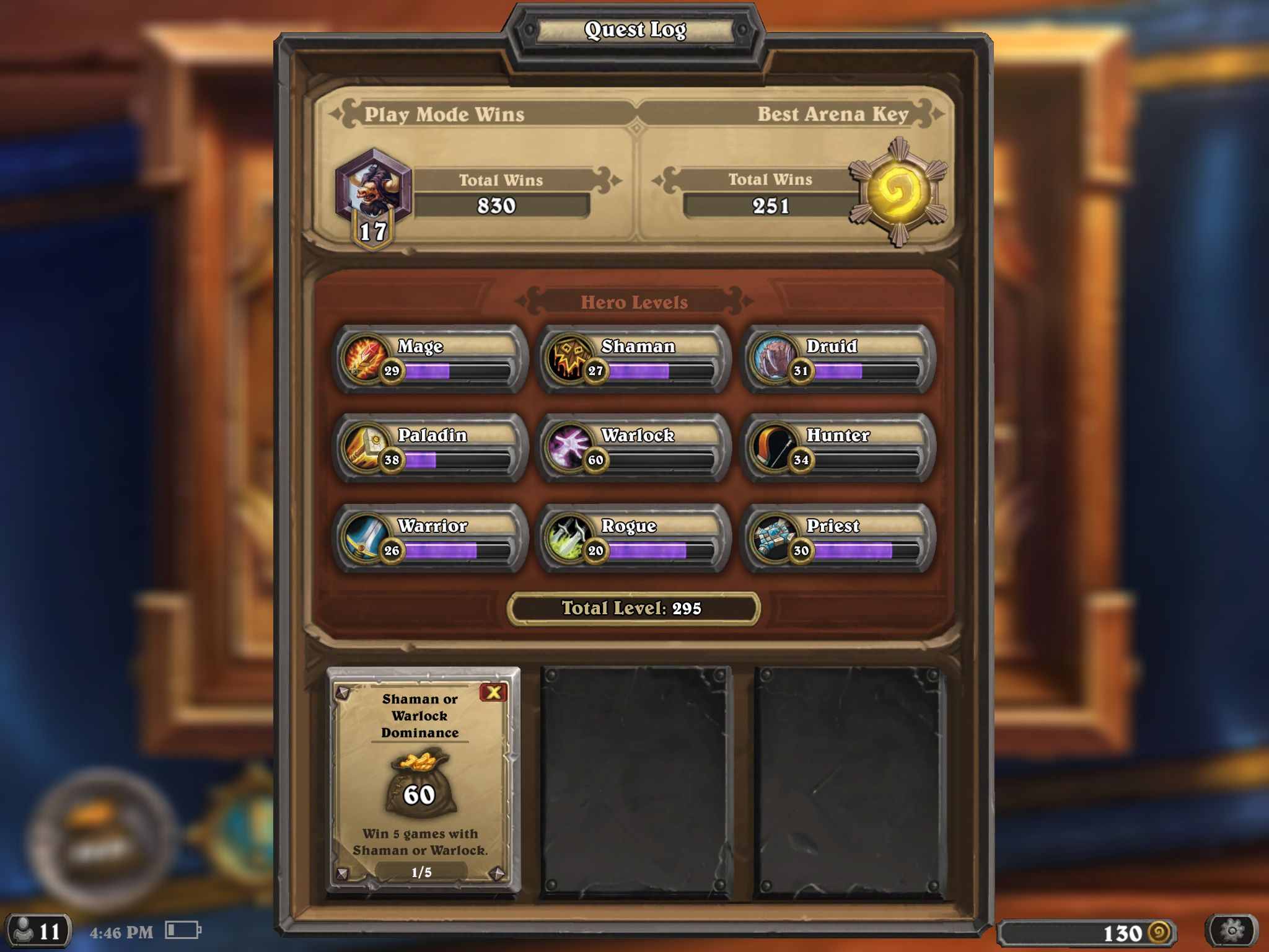 iPad Hearthstone