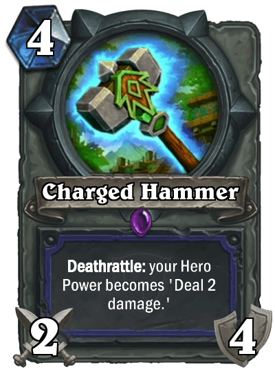 charged hammer hearthstone kártya
