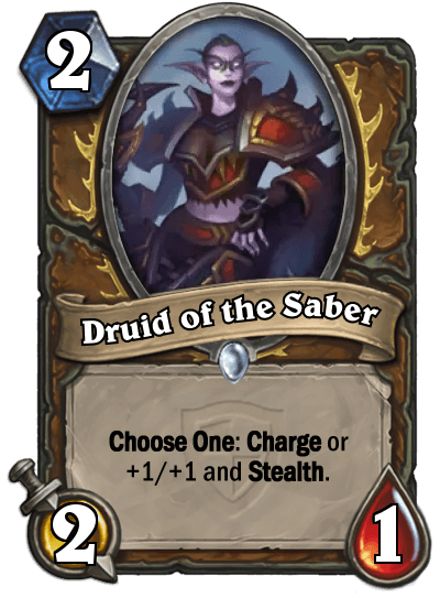 druid of the saber hearthstone kártya