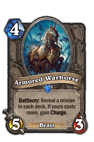 armored warhorse hearthstone kártya