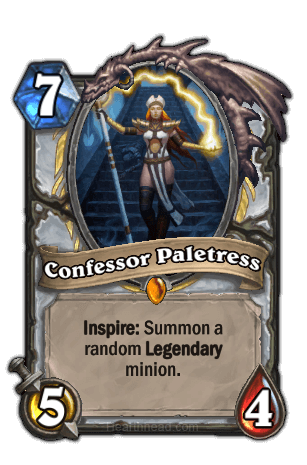 confessor paletress hearthstone kártya