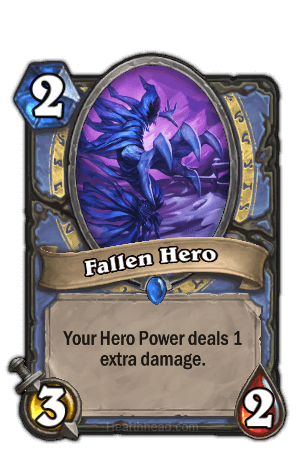 fallen hero hearthstone kártya