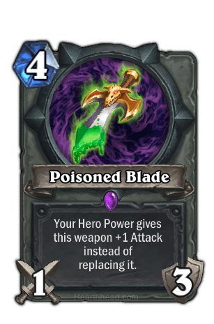 poisoned blade hearthstone kártya