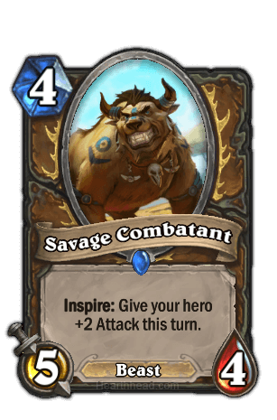 savage combatant hearthstone kártya