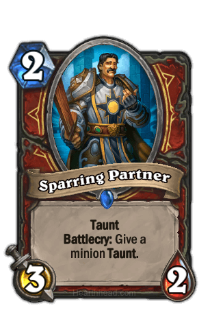 sparring partner hearthstone kártya