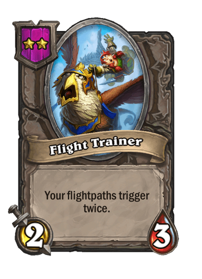 Flight Trainer Hearthstone kártya