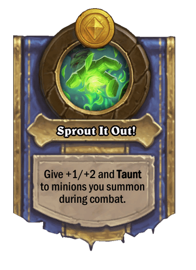 Sprout It Out! Hearthstone kártya