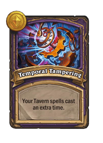 Temporal Tampering Hearthstone kártya