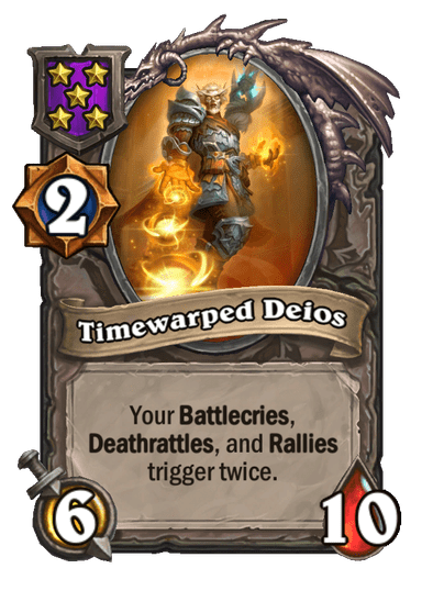 Timewarped Deios Hearthstone kártya