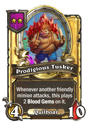 Prodigious Tusker Hearthstone kártya