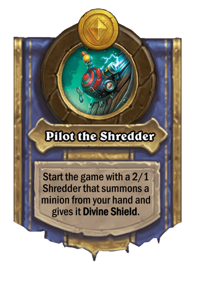 Pilot the Shredder Hearthstone kártya