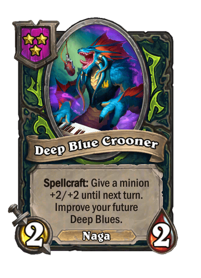 Deep Blue Crooner Hearthstone kártya