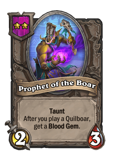 Prophet of the Boar Hearthstone kártya