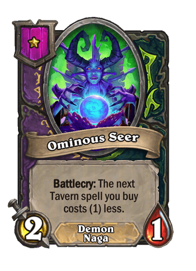 Ominous Seer Hearthstone kártya