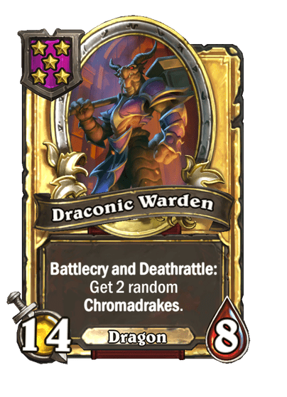 Draconic Warden Hearthstone kártya
