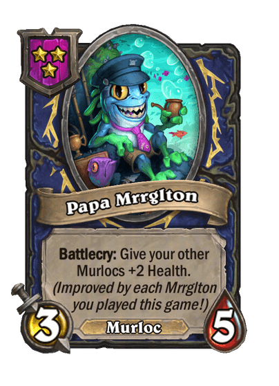 Papa Mrrglton Hearthstone kártya