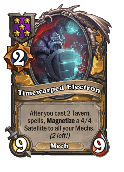 Timewarped Electron Hearthstone kártya