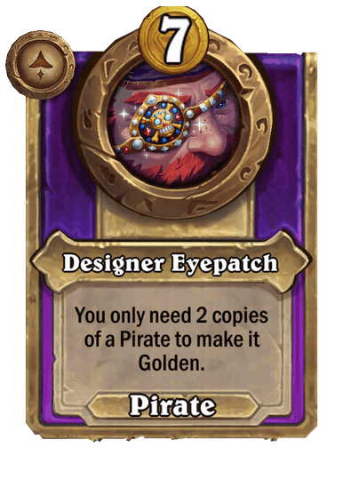 Designer Eyepatch Hearthstone kártya