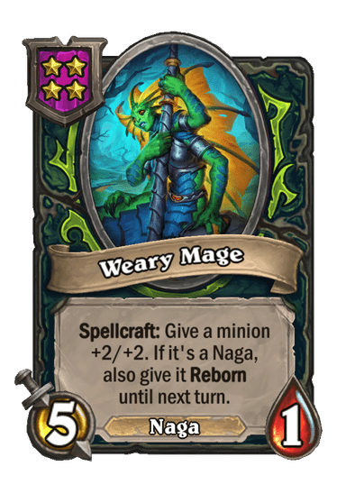 Weary Mage Hearthstone kártya