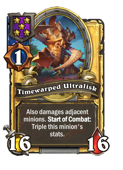 Timewarped Ultralisk Hearthstone kártya