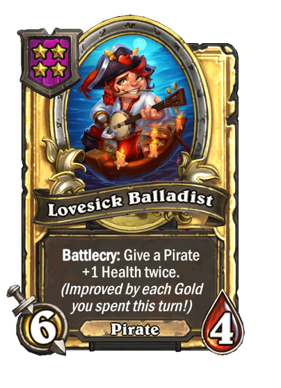 Lovesick Balladist Hearthstone kártya