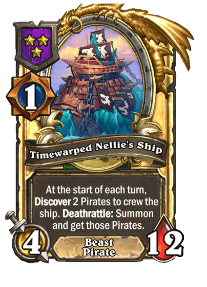 Timewarped Nellie's Ship Hearthstone kártya