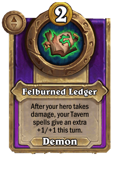 Felburned Ledger Hearthstone kártya