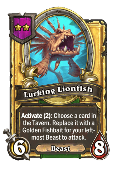 Lurking Lionfish Hearthstone kártya