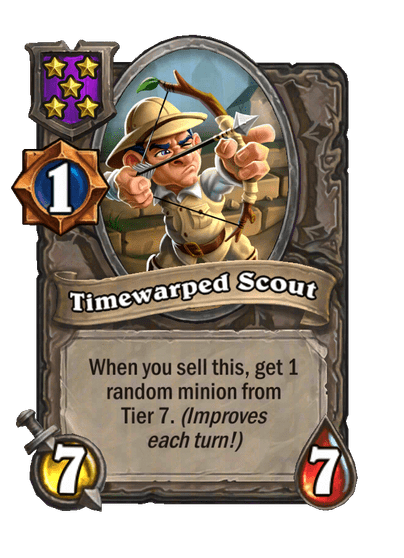 Timewarped Scout Hearthstone kártya