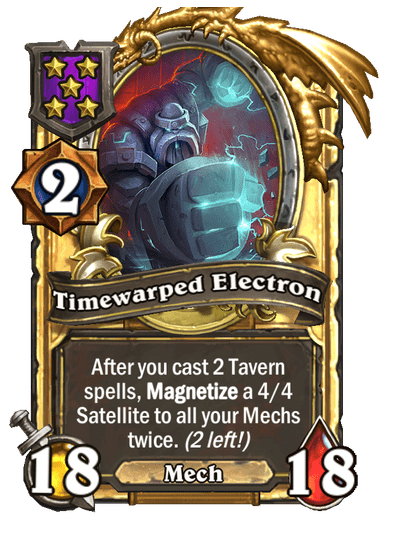 Timewarped Electron Hearthstone kártya