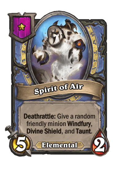 Spirit of Air Hearthstone kártya