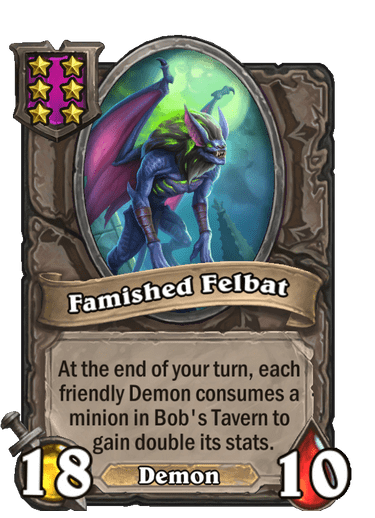 Famished Felbat Hearthstone kártya