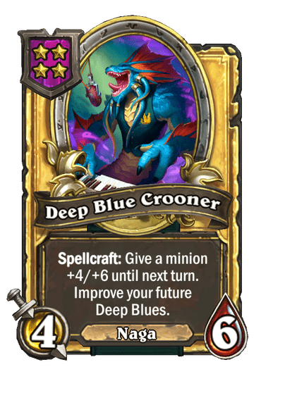 Deep Blue Crooner Hearthstone kártya
