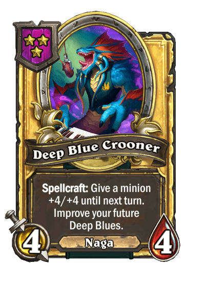 Deep Blue Crooner Hearthstone kártya