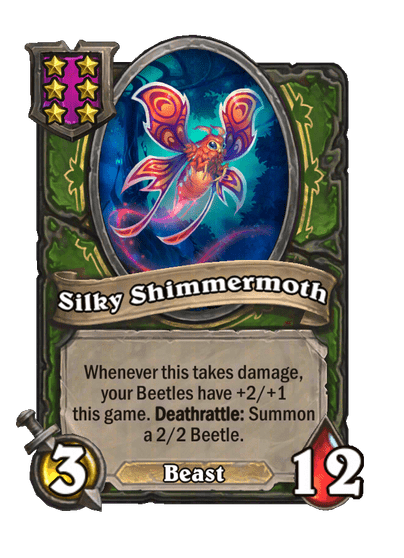 Silky Shimmermoth Hearthstone kártya