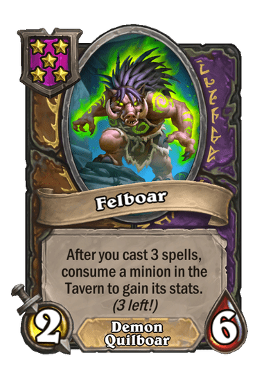 Felboar Hearthstone kártya