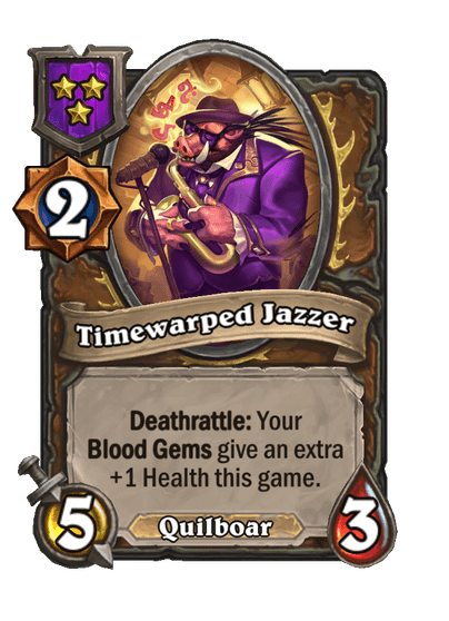 Timewarped Jazzer Hearthstone kártya