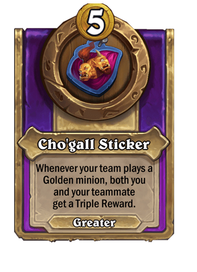 Cho'gall Sticker Hearthstone kártya