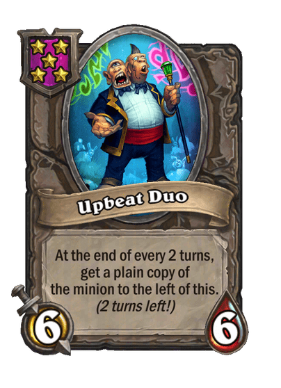 Upbeat Duo Hearthstone kártya