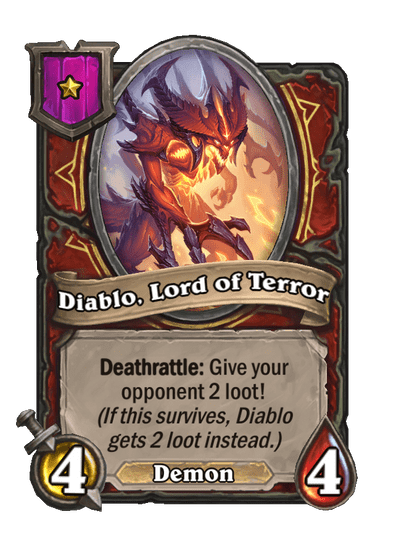 Diablo, Lord of Terror Hearthstone kártya