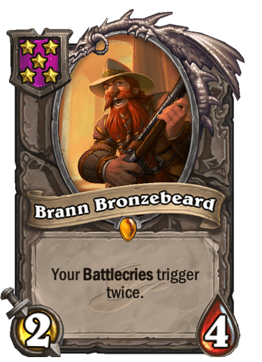 Brann Bronzebeard Hearthstone kártya