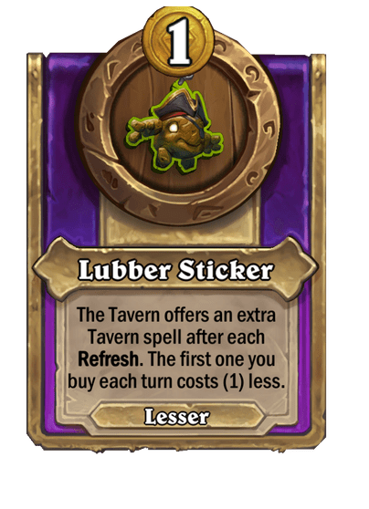 Lubber Sticker