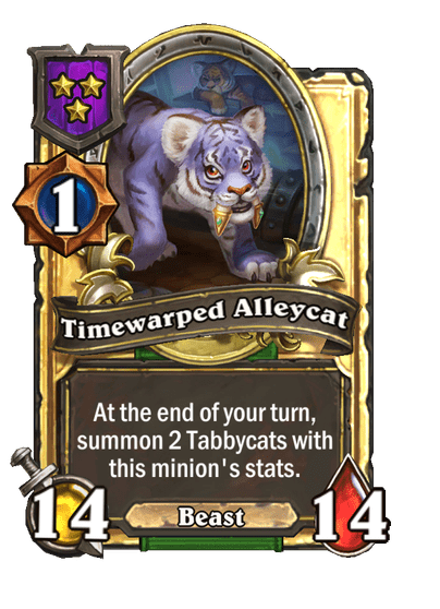 Timewarped Alleycat Hearthstone kártya