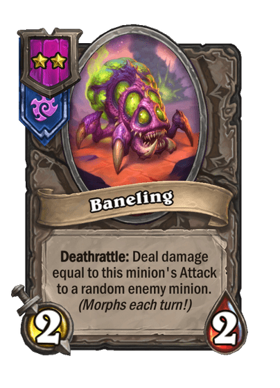 Baneling Hearthstone kártya