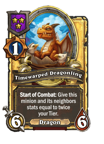 Timewarped Dragonling Hearthstone kártya