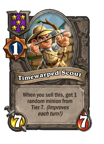 Timewarped Scout Hearthstone kártya