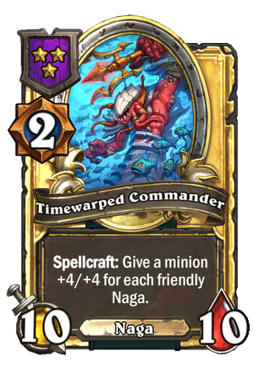 Timewarped Commander Hearthstone kártya