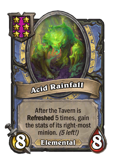 Acid Rainfall Hearthstone kártya