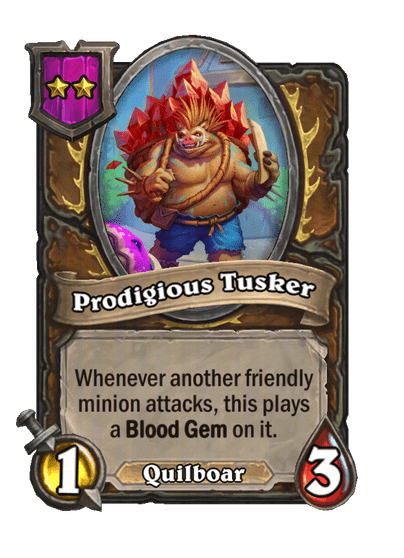 Prodigious Tusker Hearthstone kártya