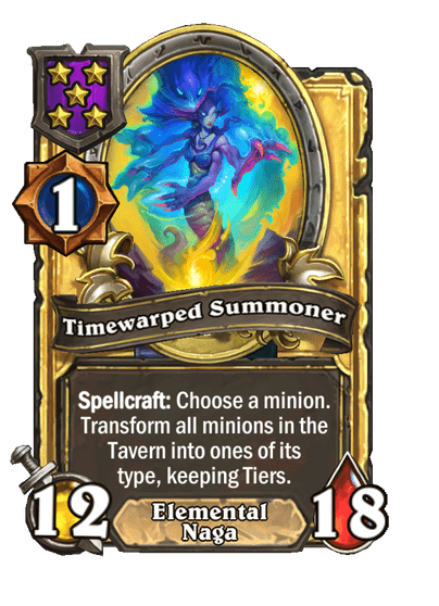 Timewarped Summoner Hearthstone kártya